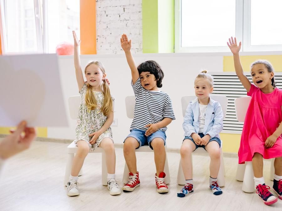 Young students in a classroom