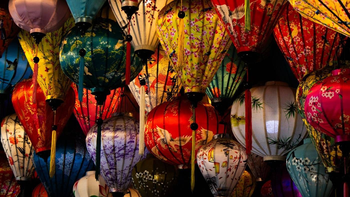 Colourful silk lanterns in Hoi An